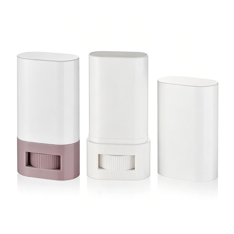 Soikea muovipohjainen täytettävä deodoranttipurkki